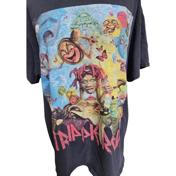 Trippie Redd Life's A Trip 2009 Black T-Shirt Large Rap Hip Hop Band - Picture 2 of 6